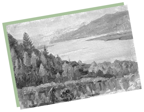 Картина Сурикова «Енисей у Красноярска». 1909 год