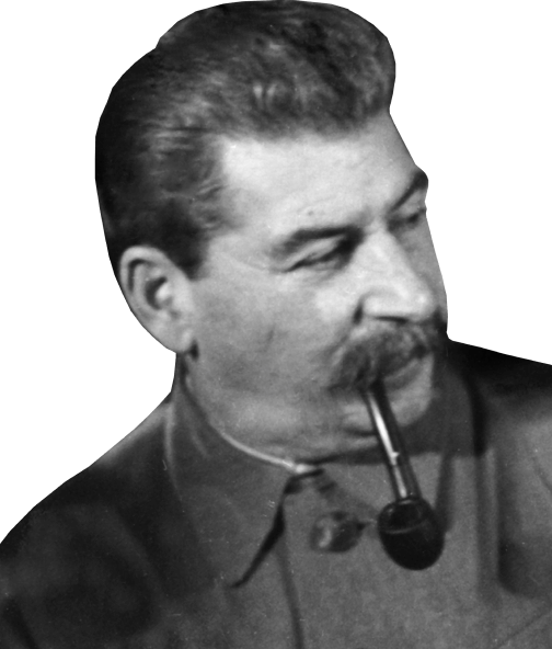 Фотография Иосифа Виссарионовича Сталина, курящего трубку